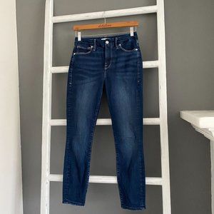 Good American Good Legs Cropped Jeans Blue260 Size 2/26